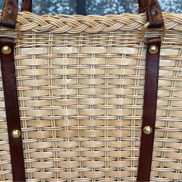 Classic Vintage Mid-Century 1950’s/60’s Wicker Handbag: (EUC) - Picture 11 of 13
